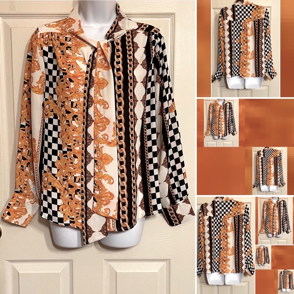 Chain Print Blouse - Picture 1 of 11